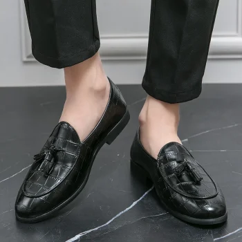 Lightweight Breathable Fashion Dress Shoes Classic Slip on Men Casual Loafers Shoes - Image 7