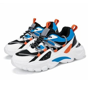 Hot Sale Zapatillas PU Thick Sole Shoes Flat Non-Slip Platform Running Shoes Casual Chunky Sneakers for Outdoor Ladies - Image 6