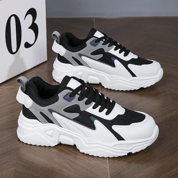 High Platform Sneakers Women 2024 Thick Sole Sports Ladies Trainers Vulcanized Shoes Woman Chunky Sneakers Zapatillas Mujer - Image 2