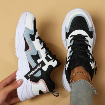 Women's Shoes Spring and Autumn Season New Breathable High Top Versatile Little White Thick Sole Sports and Casual Dad Shoes - Image 7