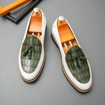 Wedding Party Footwear Casual Slip on Comfortable Lightweight Durable Tassel Loafer Shoes for Men - Image 2