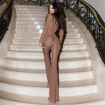 OUDINA Best-selling Clothing Casual Solid Short Top Trousers Suit Women Two Piece Set Lounge Wear Womens Pants Sets - Image 5