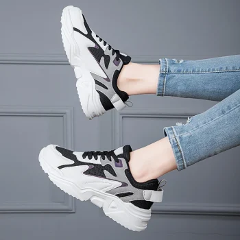 High Platform Sneakers Women 2024 Thick Sole Sports Ladies Trainers Vulcanized Shoes Woman Chunky Sneakers Zapatillas Mujer - Image 4