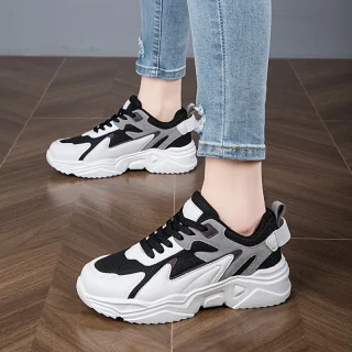 High Platform Sneakers Women 2024 Thick Sole Sports Ladies Trainers Vulcanized Shoes Woman Chunky Sneakers Zapatillas Mujer