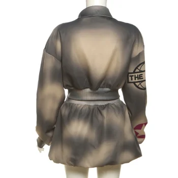 OUDINA New Sexy Street Wear Contrast Color Print Top High Waist Tight Hip Cover Skirt 2 Piece Set Women - Image 5