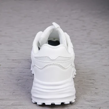 Custom Logo White Outdoor Flat New Lace up Leather Casual Dad Shoes Fashion Platform Chunky Sneakers Women - Image 6