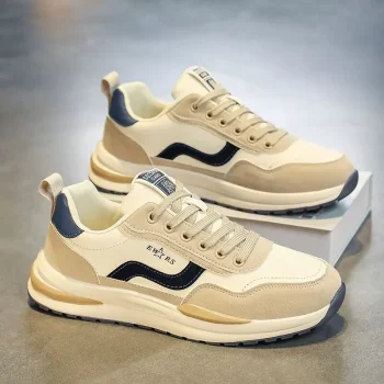 Breathable White Sneakers Man Trendy All-match Platform Sports Shoes l Daddy  Causal Shoes Men - Image 5