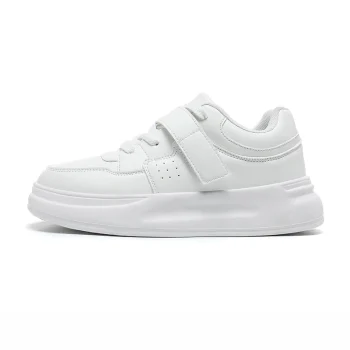 2024 New Style Women Tennis Running Shoes Comfortable Lace up Casual Shoes Fashion White PU Leather Sneakers Walking Shoes - Image 6