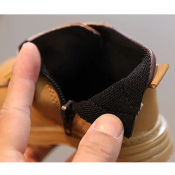 Motorcycle Style Baby Boots Spring Autumn Toddler Shoes Infant Outdoor First Walkers Baby Boy Girl Soft PU Leather Ankle Boots - Image 5