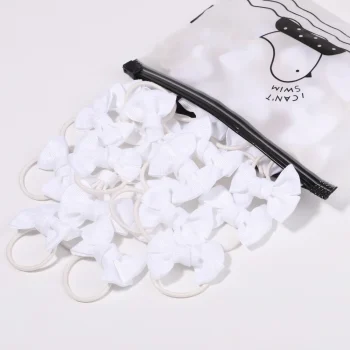 5Pcs Children Hair Ties Headdress Girls Scrunchies Elastic Hair Band Kids Hair Rope Bow Rubber Band Set Baby Accessories - Image 14