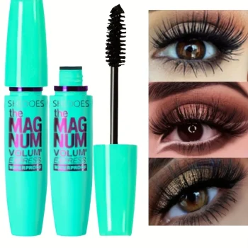 4D Black Mascara Thickening, Lengthening, Curling, Waterproof Liquid Fiber Mascara - Image 3