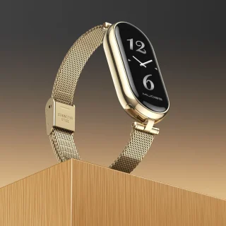 Strap For Xiaomi Mi Band 9 10 8 7 6 5 43 Smart Bracelet Women Girls Fashion Metal Watchband Replacement Accessories Miband 7 6