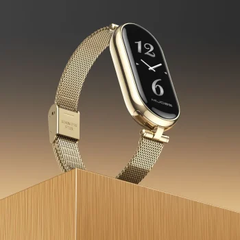 Strap For Xiaomi Mi Band 9 10 8 7 6 5 43 Smart Bracelet Women Girls Fashion Metal Watchband Replacement Accessories Miband 7 6