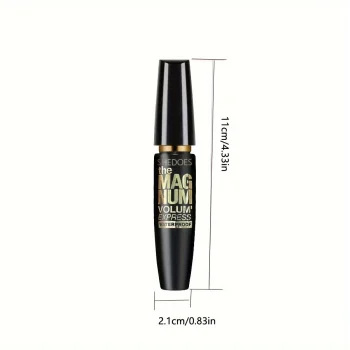 4D Black Mascara Thickening, Lengthening, Curling, Waterproof Liquid Fiber Mascara - Image 6