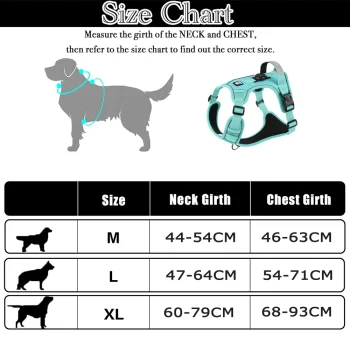 Dog Harness with Airtag Holder and Leash Set-Premium Oxford Breathable Material Durable Reflective Dog Harness and Leash Set - Image 6