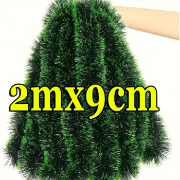 60/2m Christmas Green Cane Ribbons Garland Xmas Tree Ornaments Cane Ribbon Wreath Hanging Pendents DIY Home Party Decor Supplies - Image 7