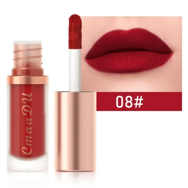 1pcs Waterproof Matte Velvet Lip Glaze Moisturizing Long Lasting Non-stick Cup Not Easy To Fade Lip Gloss Lipstick Makeup - Image 11