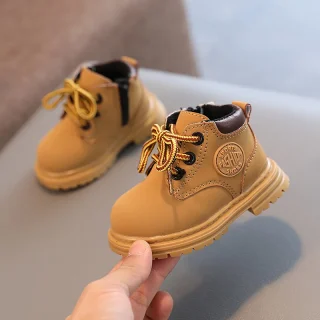 Motorcycle Style Baby Boots Spring Autumn Toddler Shoes Infant Outdoor First Walkers Baby Boy Girl Soft PU Leather Ankle Boots