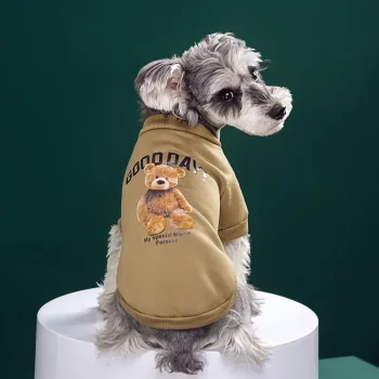 Dogs Winter Cute Clothes Puppy Warm Pullover Sweatshirt Bear Pattern Pet Jacket for Small Medium Dog Cat Coats Chihuahua Costume - Image 8