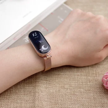 Strap For Xiaomi Mi Band 9 10 8 7 6 5 43 Smart Bracelet Women Girls Fashion Metal Watchband Replacement Accessories Miband 7 6 - Image 3
