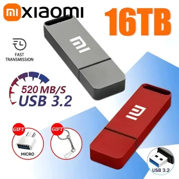 Xiaomi Original Pen Drive 16TB USB 3.2 Flash Drive High-Speed Pen Drive Type-C Metal USB Memory For Computer Storage Devices2025 - Image 2