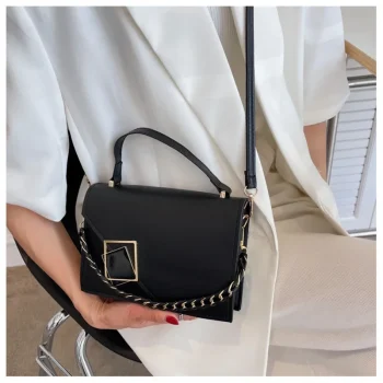 Women Luxury Designer Shoulder Bag-Retro Flap Crossbody with Chain Small Square Rhombus Messenger-Fashion Armpit Bag for Girls - Image 4
