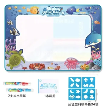 Oversized Magical Water Canvas pens Montessori Toys Learning Blanket Writing Children Drawing Repeated Graffiti Painting kid toy - Image 10