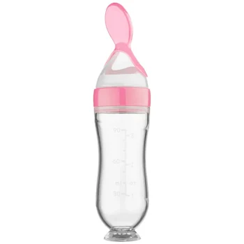 Baby Silicone Squeezing Feeding Bottle Newborn Baby Training Spoon Infant Cereal Food Supplement Feeder Bbay Safe Tableware - Image 8