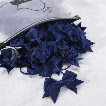 5Pcs Children Hair Ties Headdress Girls Scrunchies Elastic Hair Band Kids Hair Rope Bow Rubber Band Set Baby Accessories - Image 20