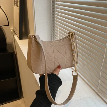 New Women Retro Underarm Bag Fashion Trend Simple Shoulder Bag Casual Crossbody Bag Autumn Winter Casual Light Weigh Purse - Image 8