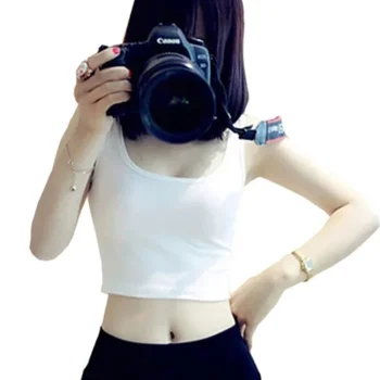 Hot Sale Half Body Small Camisole Vest for Women Short Yoga Exercise with A Leaky Navel and A Sleeveless Sexy Slim Fit Top - Image 3