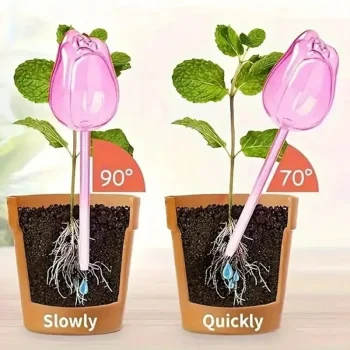 Simulated Glass Automatic Plant Watering Bulbs Shape Flower Plant Water Dripper Lightweight Plant Device Drip Irrigation System - Image 6