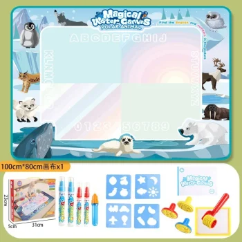 Oversized Magical Water Canvas pens Montessori Toys Learning Blanket Writing Children Drawing Repeated Graffiti Painting kid toy - Image 8
