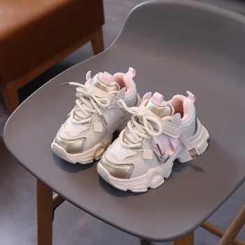 Girls & Boys Casual Sneakers Soft Sole Sports Shoes For Child Autumn colorful - Image 4