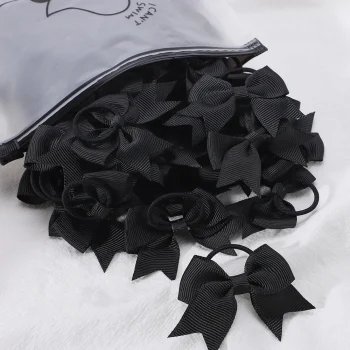 5Pcs Children Hair Ties Headdress Girls Scrunchies Elastic Hair Band Kids Hair Rope Bow Rubber Band Set Baby Accessories - Image 13