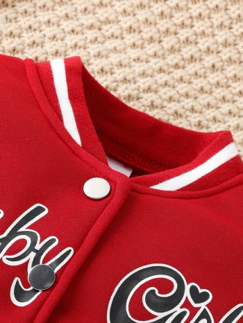 2025 Kids Girls Coat Jacket + Pleated Skirt 2 Pcs Set For Party Sports Gift Winter Children Clothes Outfits Uniform For 2-8Y - Image 4