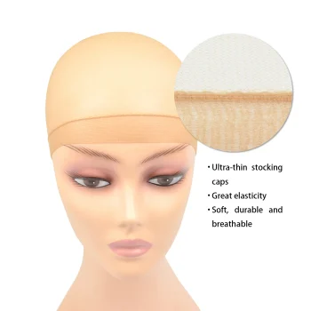 2Pcs HD Stocking Wig Caps Hair Net for Lace Front Wig Stretchy Wig Caps Thin and Breathable Mesh Nylon - Image 5
