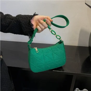New Women Retro Underarm Bag Fashion Trend Simple Shoulder Bag Casual Crossbody Bag Autumn Winter Casual Light Weigh Purse - Image 5