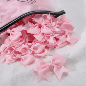 5Pcs Children Hair Ties Headdress Girls Scrunchies Elastic Hair Band Kids Hair Rope Bow Rubber Band Set Baby Accessories - Image 22