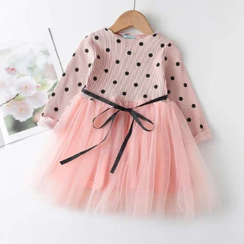 Bear Leader Girls Princess Patchwork Dress 2023 New Fashion Party Costumes Kids Bowtie Casual Outfits Baby Lovely Suits for 2 7Y - Image 3
