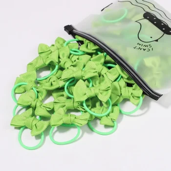 5Pcs Children Hair Ties Headdress Girls Scrunchies Elastic Hair Band Kids Hair Rope Bow Rubber Band Set Baby Accessories - Image 11