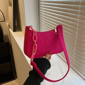 New Women Retro Underarm Bag Fashion Trend Simple Shoulder Bag Casual Crossbody Bag Autumn Winter Casual Light Weigh Purse - Image 7