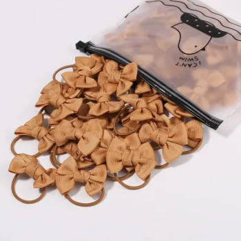 5Pcs Children Hair Ties Headdress Girls Scrunchies Elastic Hair Band Kids Hair Rope Bow Rubber Band Set Baby Accessories - Image 18