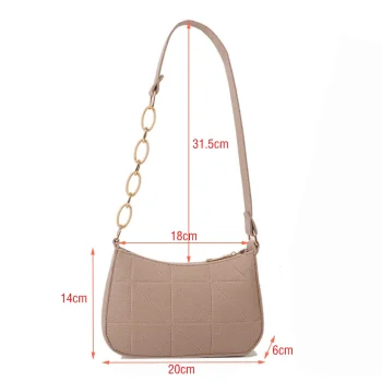 New Women Retro Underarm Bag Fashion Trend Simple Shoulder Bag Casual Crossbody Bag Autumn Winter Casual Light Weigh Purse - Image 6