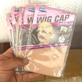 Lace Caps Stocking Hair Wigs Nets Invisible Hair Hat Ultra Thin Lace Free Size Caps Under Wig Silky Wig Cap