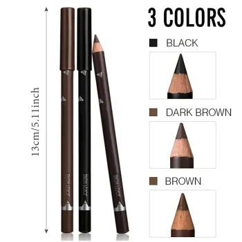 6/12Pcs Eye Brow Pencil Waterproof Professional Women Eye Makeup Pen Easy Color Natural Black Cosmetic Beauty Eyebrow Tool - Image 6