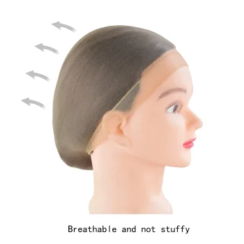 2Pcs HD Stocking Wig Caps Hair Net for Lace Front Wig Stretchy Wig Caps Thin and Breathable Mesh Nylon - Image 4