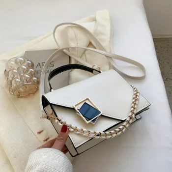 Women Luxury Designer Shoulder Bag-Retro Flap Crossbody with Chain Small Square Rhombus Messenger-Fashion Armpit Bag for Girls - Image 8