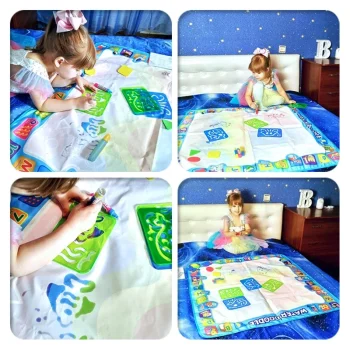Oversized Magical Water Canvas pens Montessori Toys Learning Blanket Writing Children Drawing Repeated Graffiti Painting kid toy - Image 5