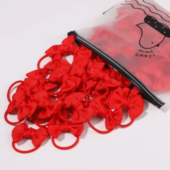 5Pcs Children Hair Ties Headdress Girls Scrunchies Elastic Hair Band Kids Hair Rope Bow Rubber Band Set Baby Accessories - Image 10